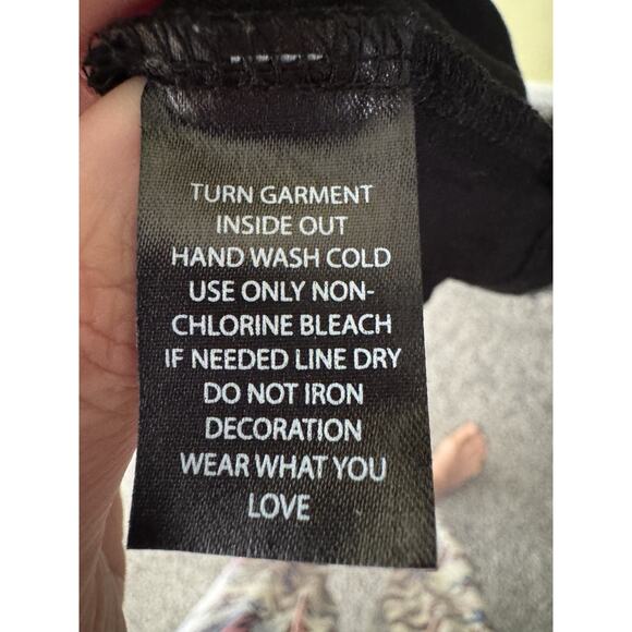 Torrid Black Babydoll Top 1X Lace Bell Sleeve Goth Witchy Tie Back Super Soft - Picture 6 of 9